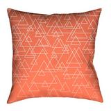 Latitude Run® Avicia Throw Pillow Polyester/Polyfill blend in Orange | 14 H x 14 W x 3 D in | Wayfair 4B82B91961BB460892F494E9582CFE75