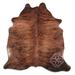 Brown 60 x 0.25 in Area Rug - Loon Peak® Natural Hair Handmade Cowhide Medium Brindle Area Rug Cowhide | 60 W x 0.25 D in | Wayfair