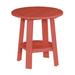 Ebern Designs Bohdalec Plastic Outdoor Side Table Plastic in Red | 22 H x 21 W x 21 D in | Wayfair D52F3A72C5FD43FAA4D59415F34170DC