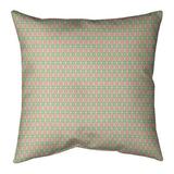 Latitude Run® Avicia Diamonds Square Pillow Cover & Insert Polyester/Polyfill in Pink/Green | 14 H x 14 W x 3 D in | Wayfair