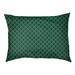 Tucker Murphy Pet™ Campion Reverse Ombre Geometric Cat Bed Designer Pillow Fleece, Polyester in Green | 9.5 H x 19.5 W x 29.5 D in | Wayfair