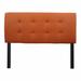 Winston Porter Allande Upholstered Panel Headboard Upholstered in Orange | Full | Wayfair E46ABB699FD84ECCA85A7105293C44F4