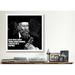 Winston Porter Icons, Heroes & Legends Nostradamus Quote Graphic Art on Canvas in Gray | 37 H x 37 W x 1.5 D in | Wayfair