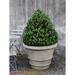 Gracie Oaks Mclellan Classic Rolled Rim Cast Stone Pot Planter Metal in Green | 40 H x 48 W x 48 D in | Wayfair 16389D8BB9F14FBCA7BE249E8A9CCADA