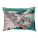 Tucker Murphy Pet™ Burkart Ushibori in Hitachi Province Dog Pillow Polyester in Pink/Green/Blue | 4 H x 42.5 W x 32.5 D in | Wayfair