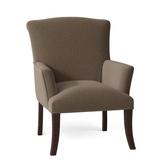 Armchair - Fairfield Chair Ashburn 28" Wide Armchair Polyester/Other Performance Fabrics in White/Brown | 37.5 H x 28 W x 31 D in | Wayfair