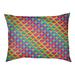 Tucker Murphy Pet™ Campion Rainbow Scales Cat Bed Designer Pillow Fleece, Polyester | 9.5 H x 19.5 W x 29.5 D in | Wayfair