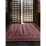 Pink 66 x 0.5 in Area Rug - Highland Dunes Bloomfield Southwestern Hand-Knotted Wool Area Rug Polyester/Cotton | 66 W x 0.5 D in | Wayfair