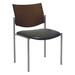 KFI Studios Evolve Evolve Guest Chair Vinyl/Wood/Metal in Gray/Black/Brown | 31.5 H x 19 W x 18.5 D in | Wayfair 1310SL-SP20-3906