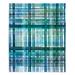 East Urban Home Plaid Blue Green Pastel Soft Sherpa Blanket Microfiber/Fleece/Microfiber/Fleece | 68 W in | Wayfair