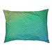 Tucker Murphy Pet™ Campion Mermaid Scales Outdoor Pillow Polyester in Green/Blue/Yellow | 17 H x 42 W x 17 D in | Wayfair