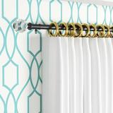 Mercer41 Adjustable 0.625" Single Curtain Rod Plastic/Metal in Black | 2 H x 48 W x 2 D in | Wayfair 9EA3B3E693F24DB8B78AEFA4B6ECA65E