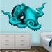Zoomie Kids Vinyl Mural Octopus Tentacles Stickers Ocean Animal Wall Decal Vinyl/Fabric in White/Blue | 24 H x 36 W in | Wayfair