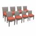 Lark Manor™ Amjad Patio Dining Chair w/ Cushion Metal in Gray | 35.5 H x 19 W x 18 D in | Wayfair FLORENCE-TKC290b-ADC-4x-C-TANGERINE