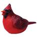 Winston Porter Beechmoor Cardinal Chirper Statue Resin/Plastic in Red | 9.25 H x 4.25 W x 6.5 D in | Wayfair 80035