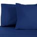 Wrought Studio™ Christiano 300 Thread Count Rayon From Bamboo Solid Pillowcase Set Rayon from Bamboo/Rayon in Blue | King | Wayfair