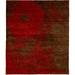 72 W in Rug - Isabelline One-of-a-Kind Wauwatosa Hand-Knotted Tibetan Red/Brown 6' Square Wool Area Rug Wool | Wayfair