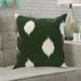 Wrought Studio™ Mayes Decorative Holiday Ikat Print Throw Pillow Polyester/Polyfill blend in Green | 16 H x 16 W x 6 D in | Wayfair