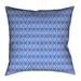 Latitude Run® Avicia Throw Pillow Polyester/Polyfill blend in Orange/Blue | 14 H x 14 W x 3 D in | Wayfair 79189673FDFC4377924D3FEB26749E51