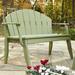 Latitude Run® Boganville Garden Outdoor Bench Wood/Natural Hardwoods in White | 36.75 H x 41 W x 24 D in | Wayfair 1082E3D640DF4BB4811384C5F0254860