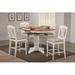 Red Barrel Studio® Currey Bar Height Extendable Solid Wood Dining Set Wood in White/Brown | Wayfair D4F7DD3599304367B0EB7FC6DFC66741