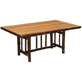 Millwood Pines Hearne Solid Wood Dining Table Wood in Brown | 30 H x 72 W x 42 D in | Wayfair 036DA63128E0470792138DBEE43EC786