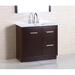 Orren Ellis Maberry 36" Single Sink Vanity Set Wood/Ceramic in Brown | 33.5 H x 36 W x 18 D in | Wayfair 502001A-36