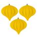 The Twillery Co.® 5.7" Onion Christmas Ornament UV Plastic in Yellow | 5.7 H x 6 W in | Wayfair 628F2B96367940E3B649EB9D53E209EB