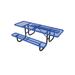 Tucker Murphy Pet™ Outdoor Picnic Table Metal in Blue/Black | 30 H x 96 W x 70 D in | Wayfair BEEE3BFF4AB44A73BDCBA141BD89A472