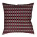 Latitude Run® Avicia Geometric Throw Pillow Polyester/Polyfill blend in Red/White | 36 H x 36 W x 14 D in | Wayfair