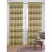Winston Porter Tharptown Striped Sheer Rod Pocket Curtain Panel Polyester in Green/Blue/Brown | 96 H in | Wayfair Panel-1203306