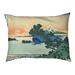 Tucker Murphy Pet™ Carreno Katsushika Hokusai Shichiri Beach in Sagami Province Outdoor Cat Designer Pillow Fleece, in Green | Wayfair