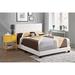 Glory Furniture Eaton Tufted Low Profile Standard Bed Faux leather in White | 48 H x 82 W x 42 D in | Wayfair G1305-FB-UP