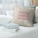 East Urban Home Stay Hungry Quote Linen Pillow Cover Linen in Red/White | 16 H x 16 W x 0.5 D in | Wayfair C5A1A4C0D4B8406D9B637D5F5183F640