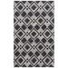 White 24 x 0.12 in Indoor Area Rug - Union Rustic Vedika Geometric Handmade Tufted Wool Charcoal/Ivory Area Rug Wool | 24 W x 0.12 D in | Wayfair