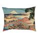 Tucker Murphy Pet™ Burkart the Tea Plantation of Katakura Dog Pillow/Classic Polyester in Green/Blue/Brown | 17 H x 42 W x 42 D in | Wayfair