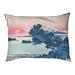 Tucker Murphy Pet™ Burkart Shichiri Beach in Sagami Province Dog Pillow Polyester/Fleece in Pink/Blue | 17 H x 42 W x 42 D in | Wayfair