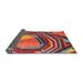 Green/Orange 24 x 0.35 in Indoor Area Rug - East Urban Home Contemporary Red/Orange/Pink Area Rug Polyester/Wool | 24 W x 0.35 D in | Wayfair