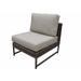 Wrought Studio™ Sumpter Patio Chair w/ Cushions Wicker/Rattan in Gray/Brown | 30 H x 28 W x 34 D in | Wayfair 32686B6DAAD24BE8928030A37B19E0BD