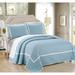 Charlton Home® Worsley Quilt Set Polyester/Polyfill/Microfiber in Blue | Twin | Wayfair 0BD1D8F043DC402E88DAE1E27DFFF318