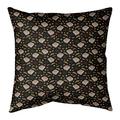 Ebern Designs Kitterman Pizza Square Linen Pillow Polyester/Polyfill in Black | 26 H x 26 W x 9.5 D in | Wayfair AFBEDD236A12445684DD8B18904A4BF0
