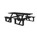 Rosecliff Heights Westbrook Outdoor Picnic Table Wood/Plastic in Black | 94 W x 74 D in | Wayfair 6A646AE11D6C436B8DD0B84A90EFA140