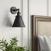Greyleigh™ Estella 1 - Light Armed Sconce Metal in Black | 13 H x 8 W x 9 D in | Wayfair 47085F0EE78747FEAFE09AD17A748662
