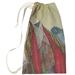 World Menagerie Roxbury Vintage Art Nouveau Beaded Dress Woman Laundry Bag Fabric in Red/Gray | Large (76.5" H x 29.5" W x 1.5" D) | Wayfair