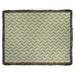 Ebern Designs Leffel Chevrons Woven Cotton Blanket Cotton in Green | 80 H x 60 W in | Wayfair DF209CFAF2F94637B8594D83DE47B85E
