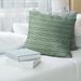 Brayden Studio® Stephenie Wavy Chevrons Throw Pillow Cover Polyester in Green | 14 H x 14 W in | Wayfair 3E6971847DA44126AC17FE46DF0AA192
