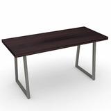 The Twillery Co.® Barwick Bar Height Solid Wood Dining Table Wood/Metal in Brown | 42 H x 120 W x 48 D in | Wayfair