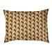 Tucker Murphy Pet™ Chen Skyscrapers Pattern Outdoor Dog Pillow Polyester in Orange/Yellow | 6 H x 28 W in | Wayfair