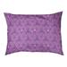 Tucker Murphy Pet™ Chen Hand Drawn Triangles Outdoor Dog Pillow Polyester in Pink/Indigo | 7 H x 27.56 W x 19.7 D in | Wayfair