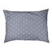 Tucker Murphy Pet™ Chen Zig Zag Pattern Outdoor Dog Pillow Polyester in Gray/Blue | 7 H x 50 W x 24.8 D in | Wayfair